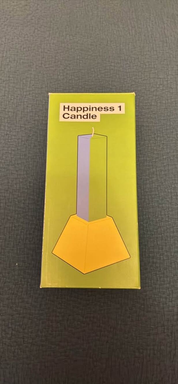 New Yinka Ilori Happiness Candle 1 in blue/green